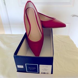 Flats, Valentine Red, pointed toe, size 6.5, Brand: Kaari Blue